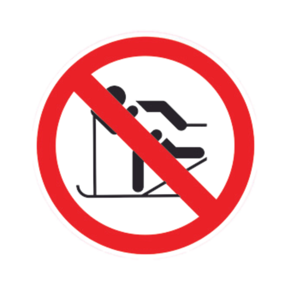 Panneau DIBON Interdiction ski de fond BALI-DIB082